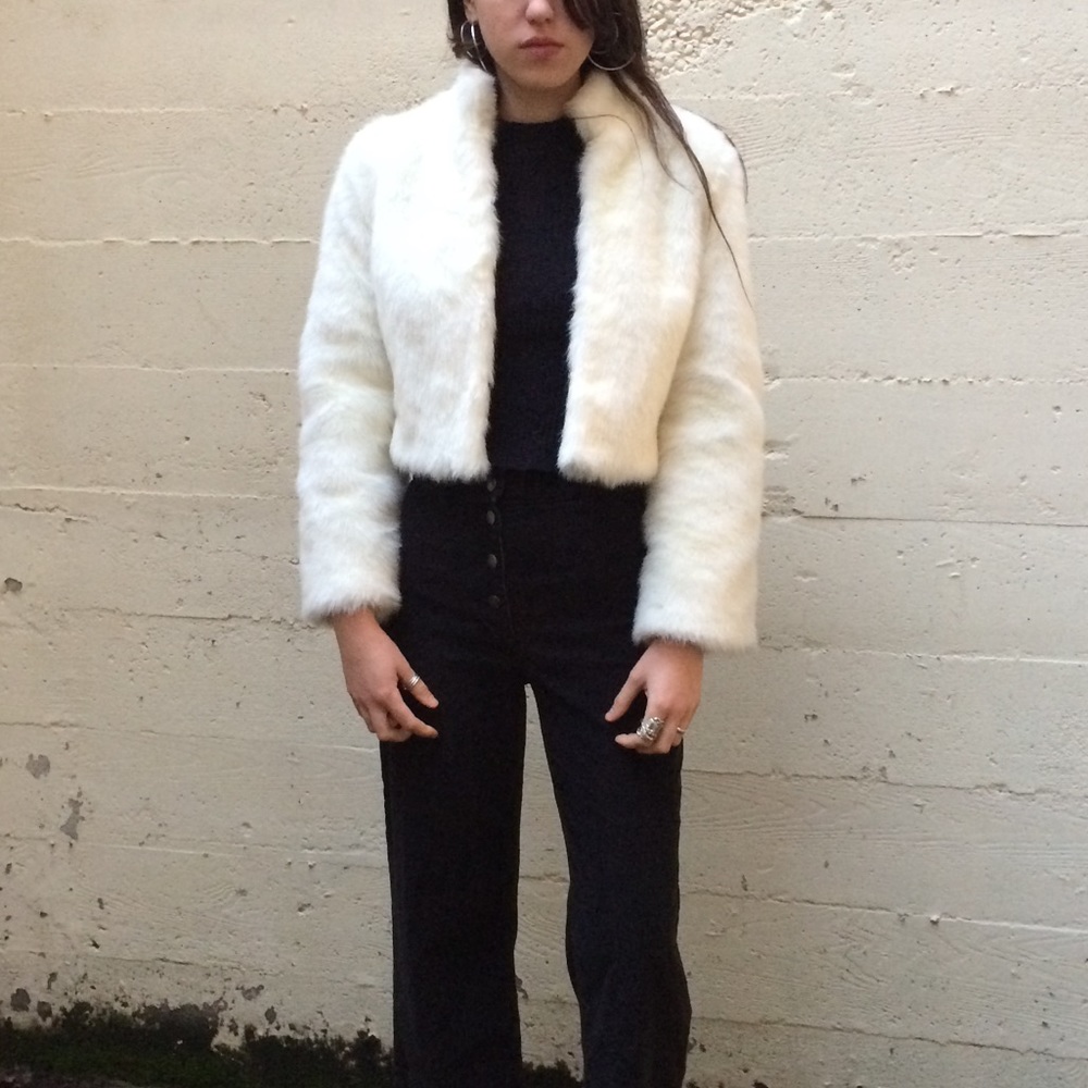 bebe Faux Fur Coat